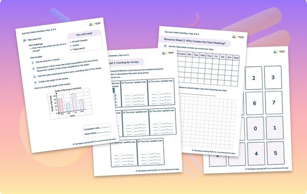 Summer Maths Activities | Year 4s Moving To Year 5