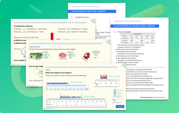 Ready-To-Go Lessons V2 | Converting Units | Year 5