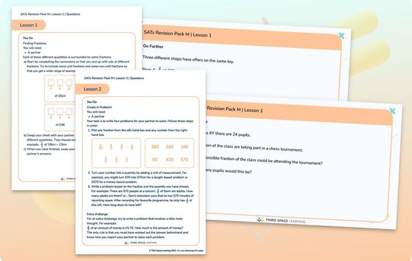 SATs Revision Pack M | Fractions