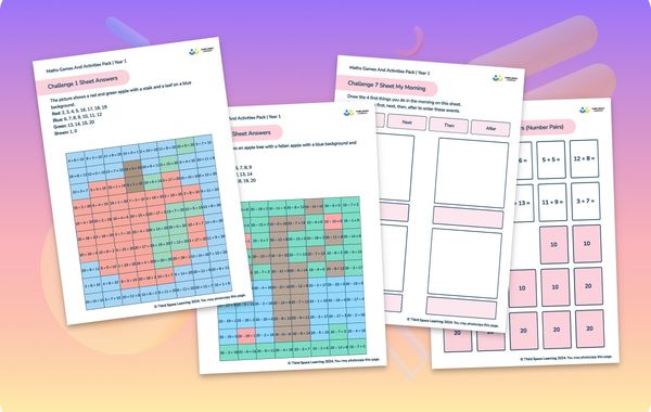 Year 1 Maths Games And Activities Pack