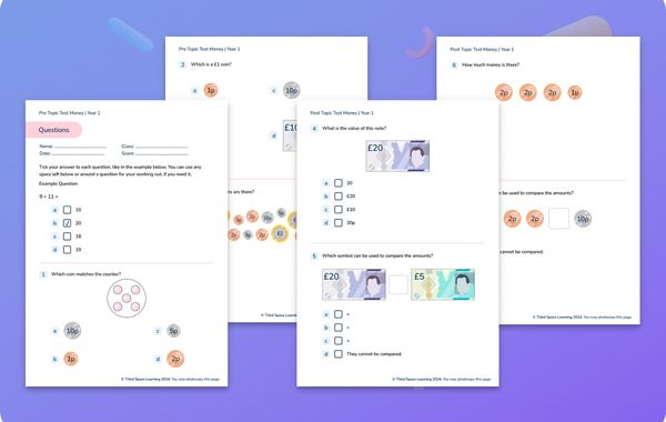 Diagnostic Assessment Money Year 1