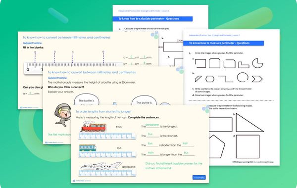 Ready-To-Go Lessons V2 | Length And Perimeter | Year 3