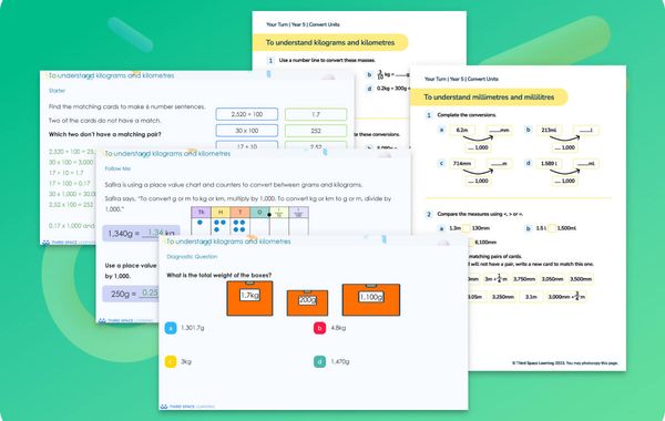Ready-To-Go Lessons V3 | Converting Units | Year 5