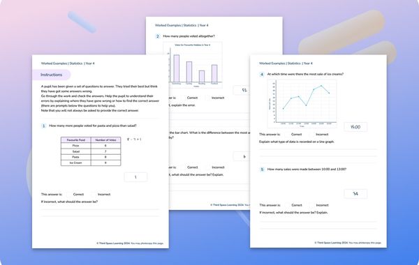 Worked Examples | Statistics | Year 4