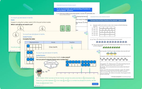Ready-To-Go Lessons V2 | Fractions | Year 3