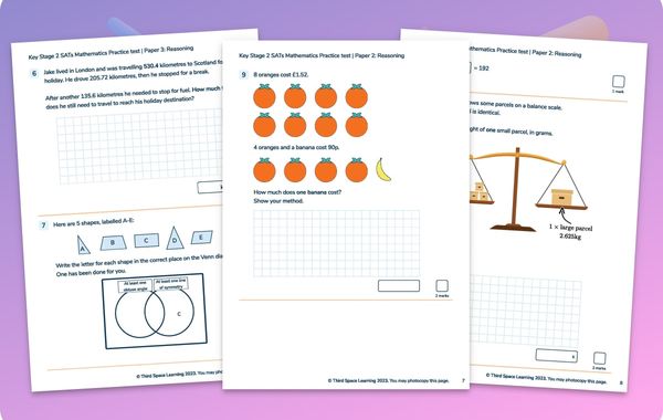 KS2 Maths SATs Practice Papers | Pack 1