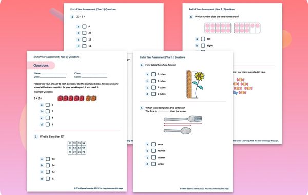 End Of Year Diagnostic Assessment | Year 1