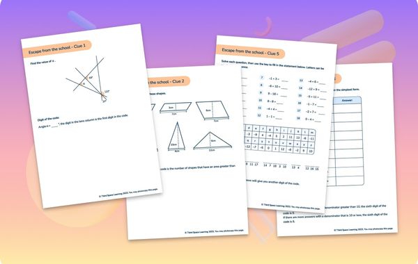 Maths Escape Room | Escape From The School | Year 6