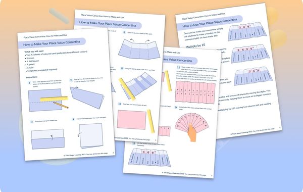 How To Make And Use A Place Value Concertina