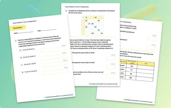 Word Problems | Multiplication | Year 5