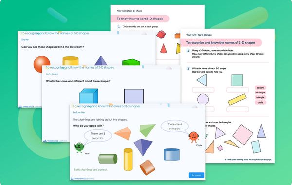 Ready-To-Go Lessons V3 | Shape | Year 1