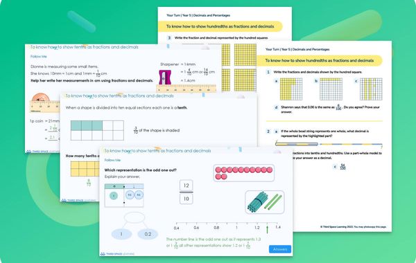 Ready-To-Go Lessons V3 Decimals And Percentages Year 5