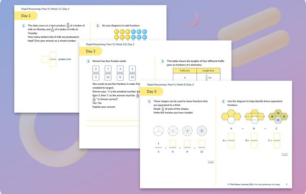 Rapid Reasoning | Weeks 7 to 12 | Year 5