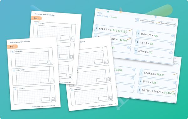 Fluent In Five Arithmetic Pack | Weeks 7 to 12 | Year 6