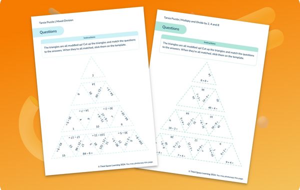 Tarsia Puzzles Pack | Mixed Times Tables | KS2
