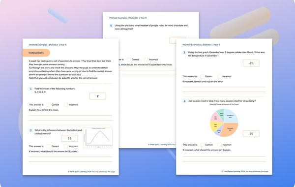 Worked Examples | Statistics | Year 6
