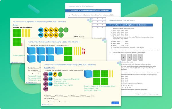 Ready-To-Go Lessons V2 | Place Value | Year 4