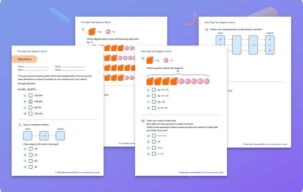 Diagnostic Assessment | Algebra | Year 6