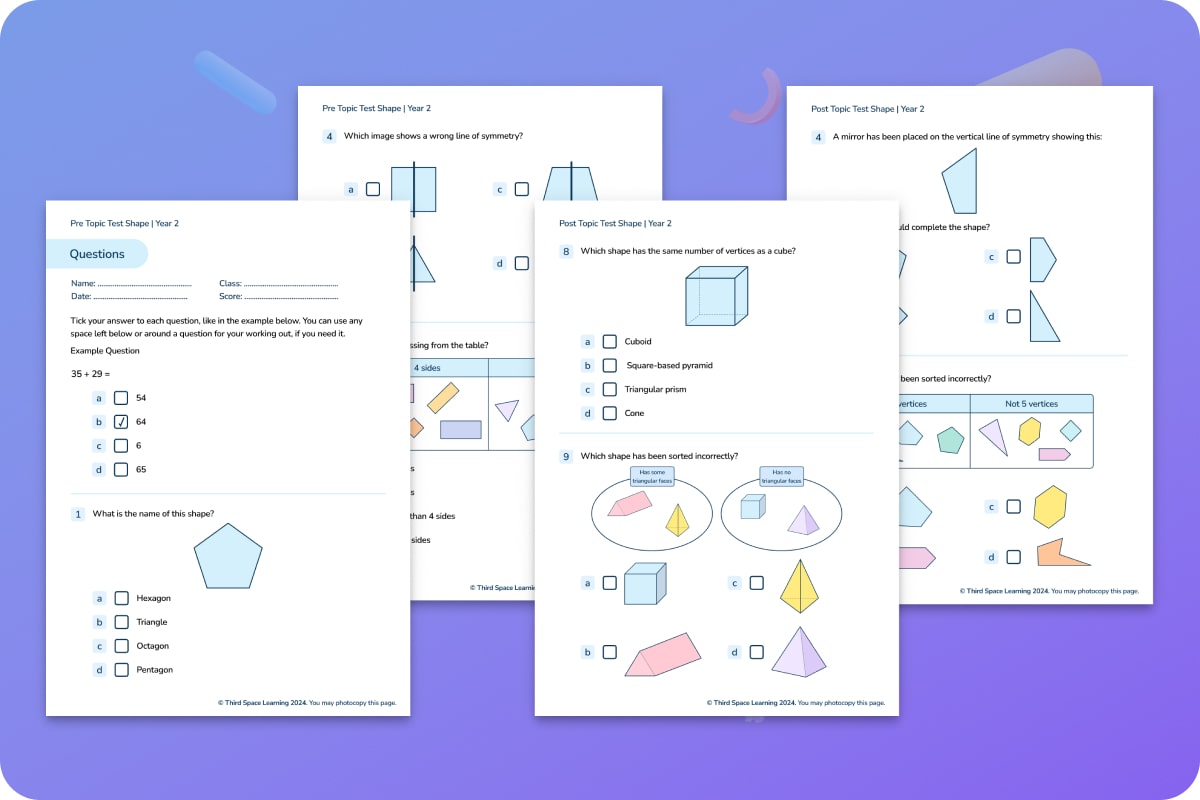 Diagnostic Assessment | Shape | Year 2