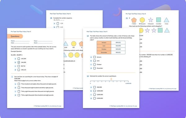 Diagnostic Assessment | Place Value | Year 6