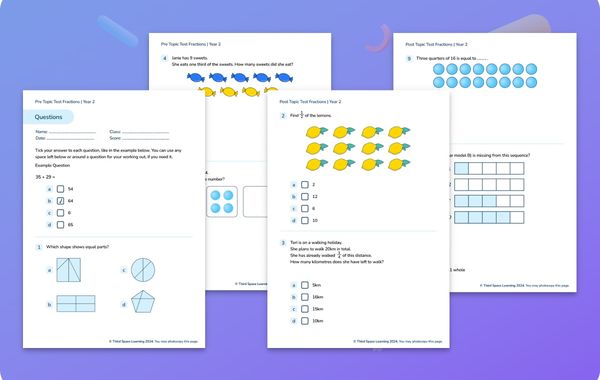 Diagnostic Assessment Fractions Year 2