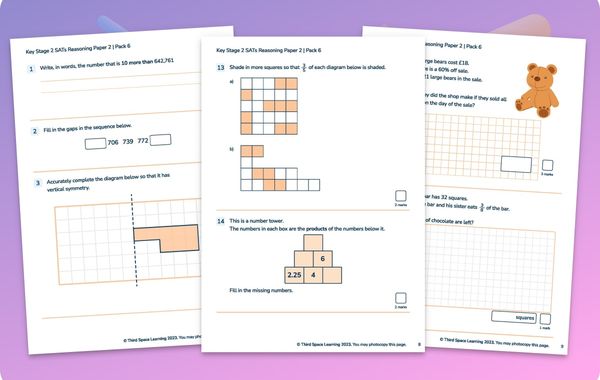 KS2 Maths SATs Practice Papers | Pack 6
