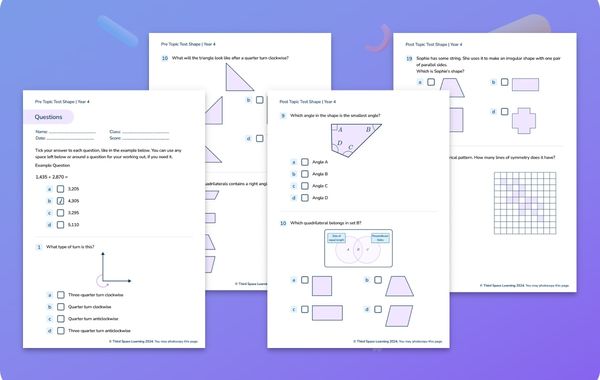 Diagnostic Assessment Shape Year 4