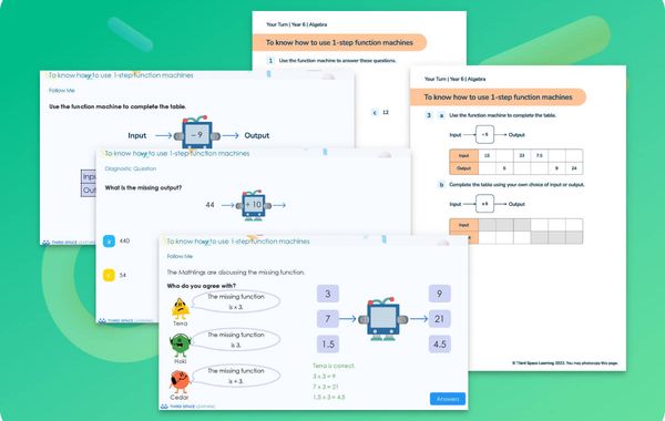 Ready-To-Go Lessons V3 | Algebra | Year 6
