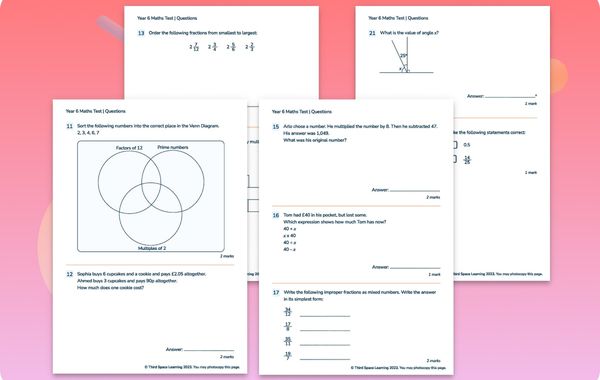 Maths Test | Year 6
