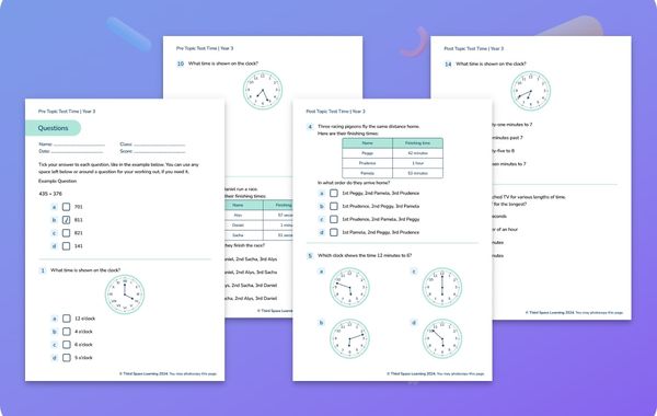 Diagnostic Assessment Time Year 3