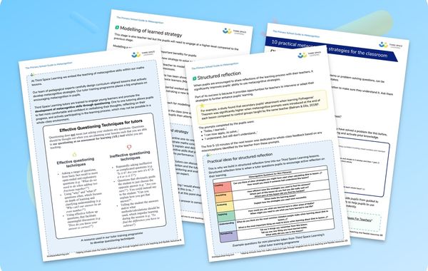 Primary School Guide To Metacognition