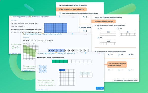 Ready-To-Go Lessons V3 | Fractions, Decimals And Percentages | Year 6