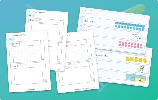 Fluent In Five Arithmetic Pack Weeks 13 to 18 Year 2