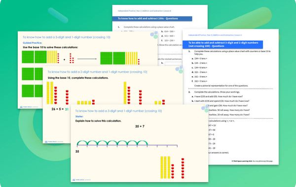 Ready-To-Go Lessons V2 | Addition And Subtraction | Year 3