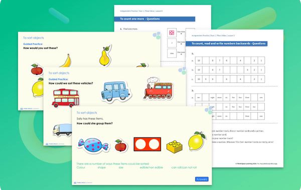 Ready-To-Go Lessons V2 | Place Value Within 10 | Year 1