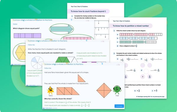 Ready-To-Go Lessons V3 | Fractions | Year 4