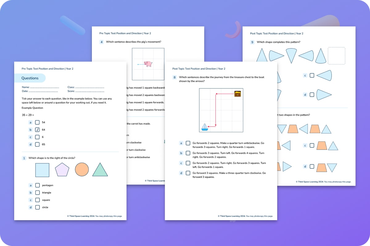 Diagnostic Assessment | Position And Direction | Year 2