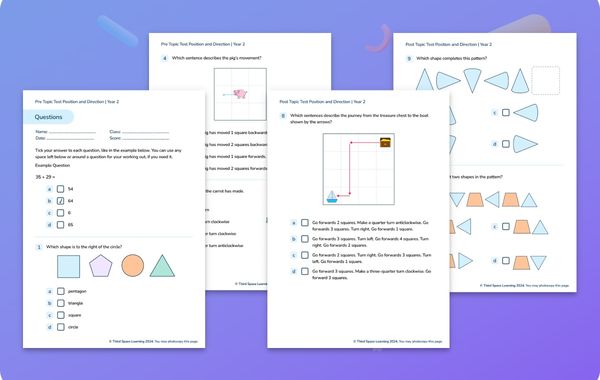 Diagnostic Assessment Position And Direction Year 2