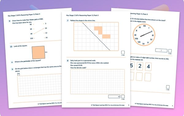 KS2 Maths SATs Practice Papers Pack 3