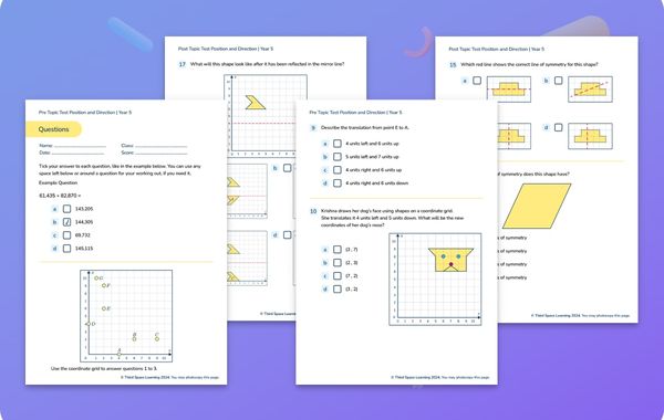 Diagnostic Assessment Position And Direction Year 5