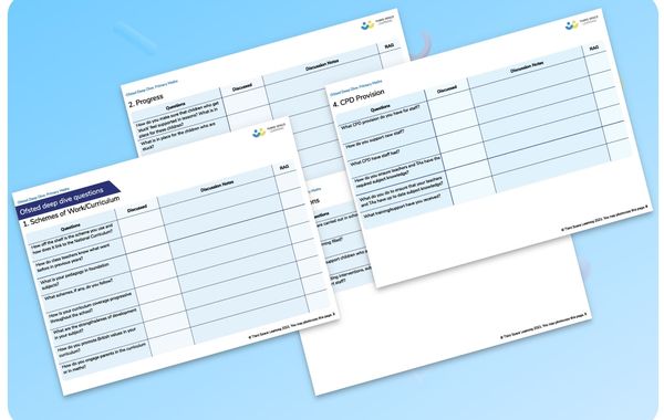 Ofsted Deep Dive Question List