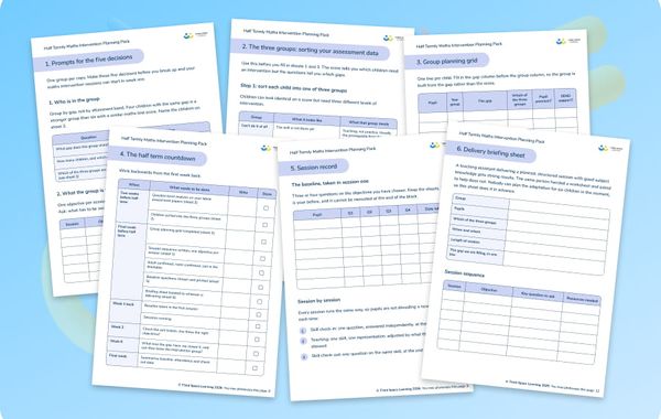 maths intervention planning pack og image