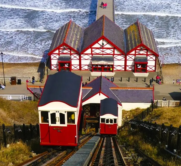 Saltburn Cliff Tramway and Pier