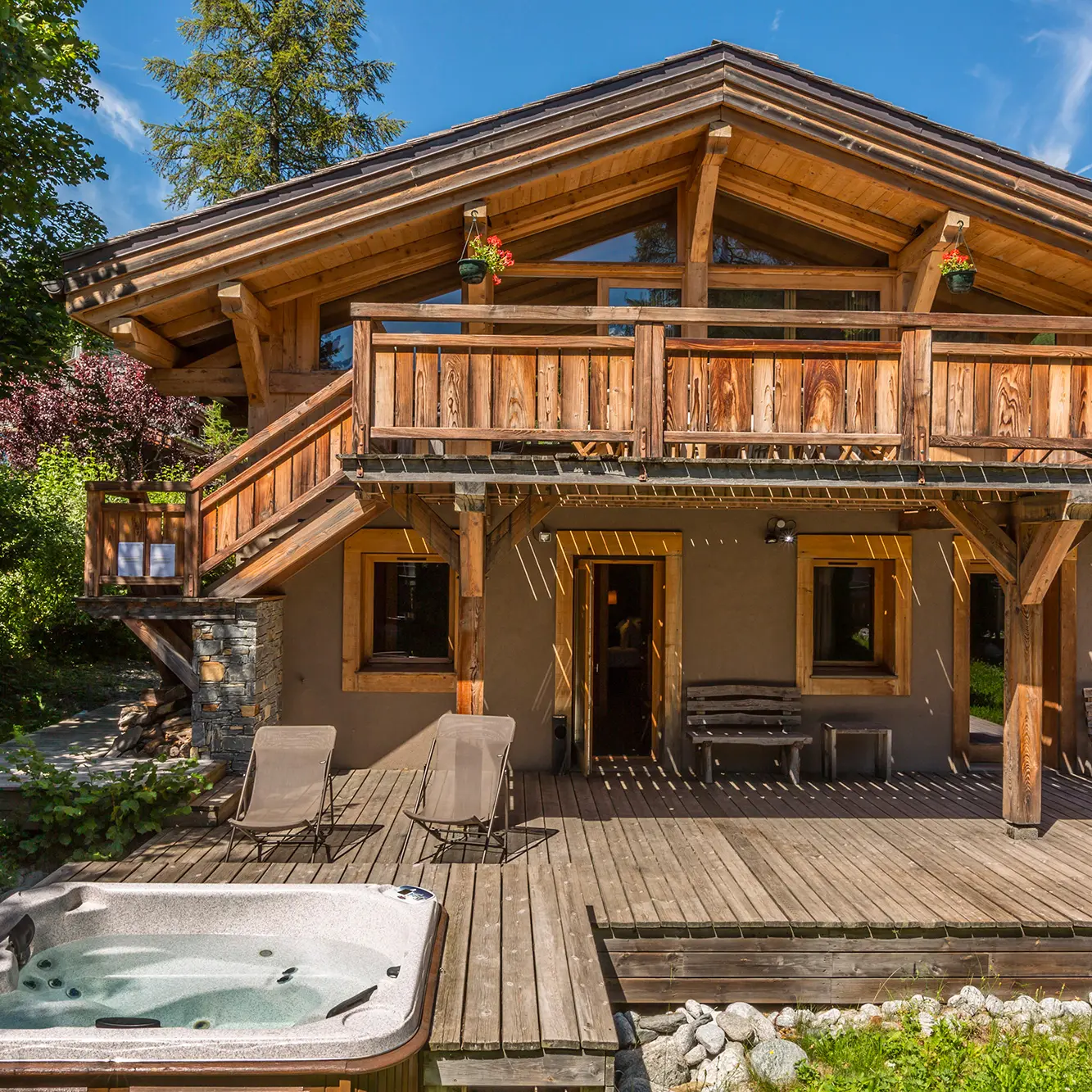 Location Chalets Chamonix - Chalet Ardoise Les Rives d'Argentière - vue extérieure