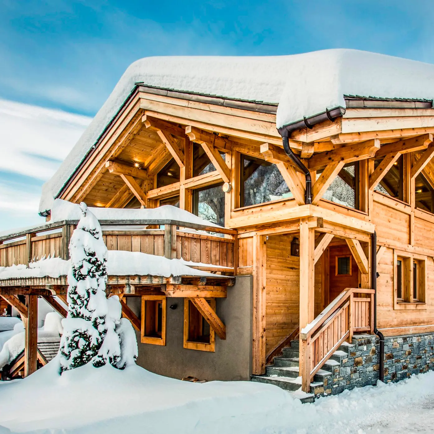 Location Chalets Chamonix - Chalet Granit Les Rives d'Argentière