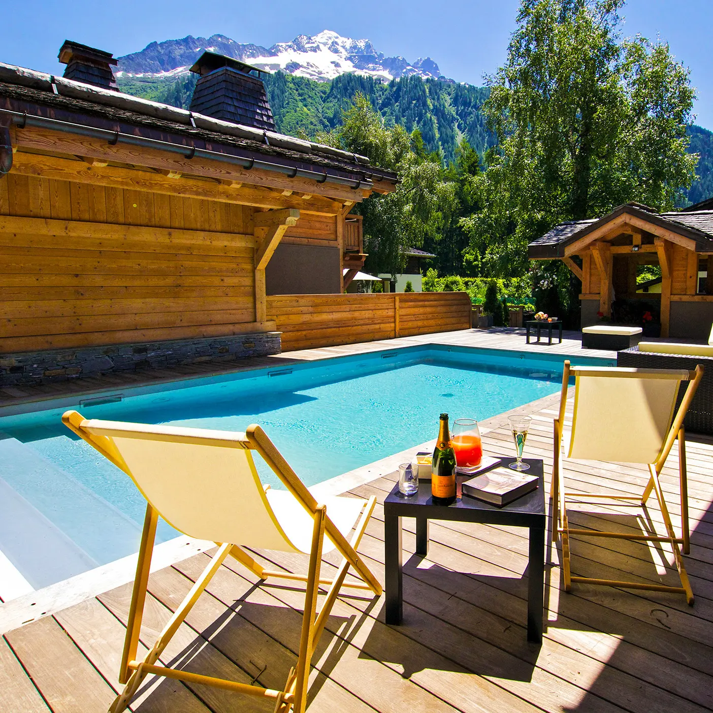 Location de Chalets Chamonix - Hameau Les Rives d'Argentière - piscine