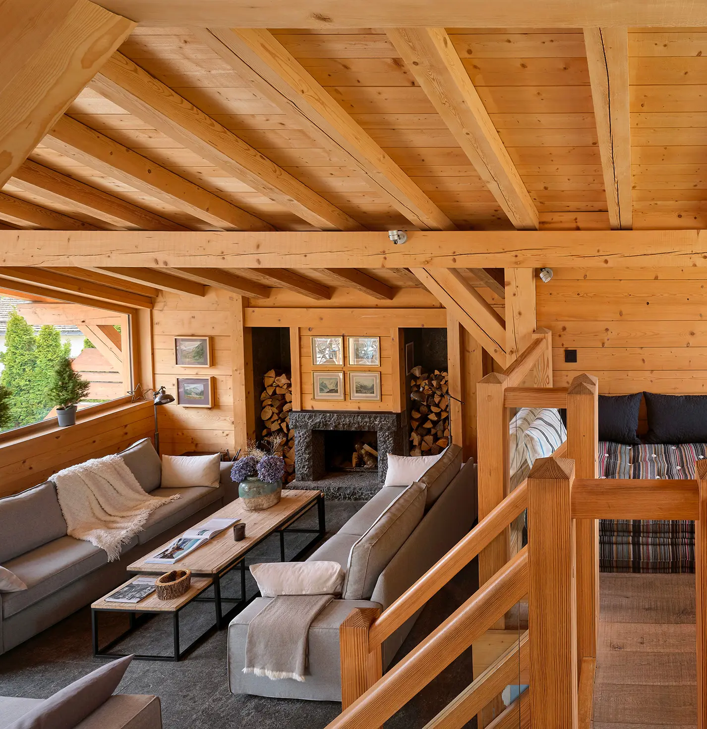 Location Chalets Chamonix - Chalet Granit Les Rives d'Argentière - salon
