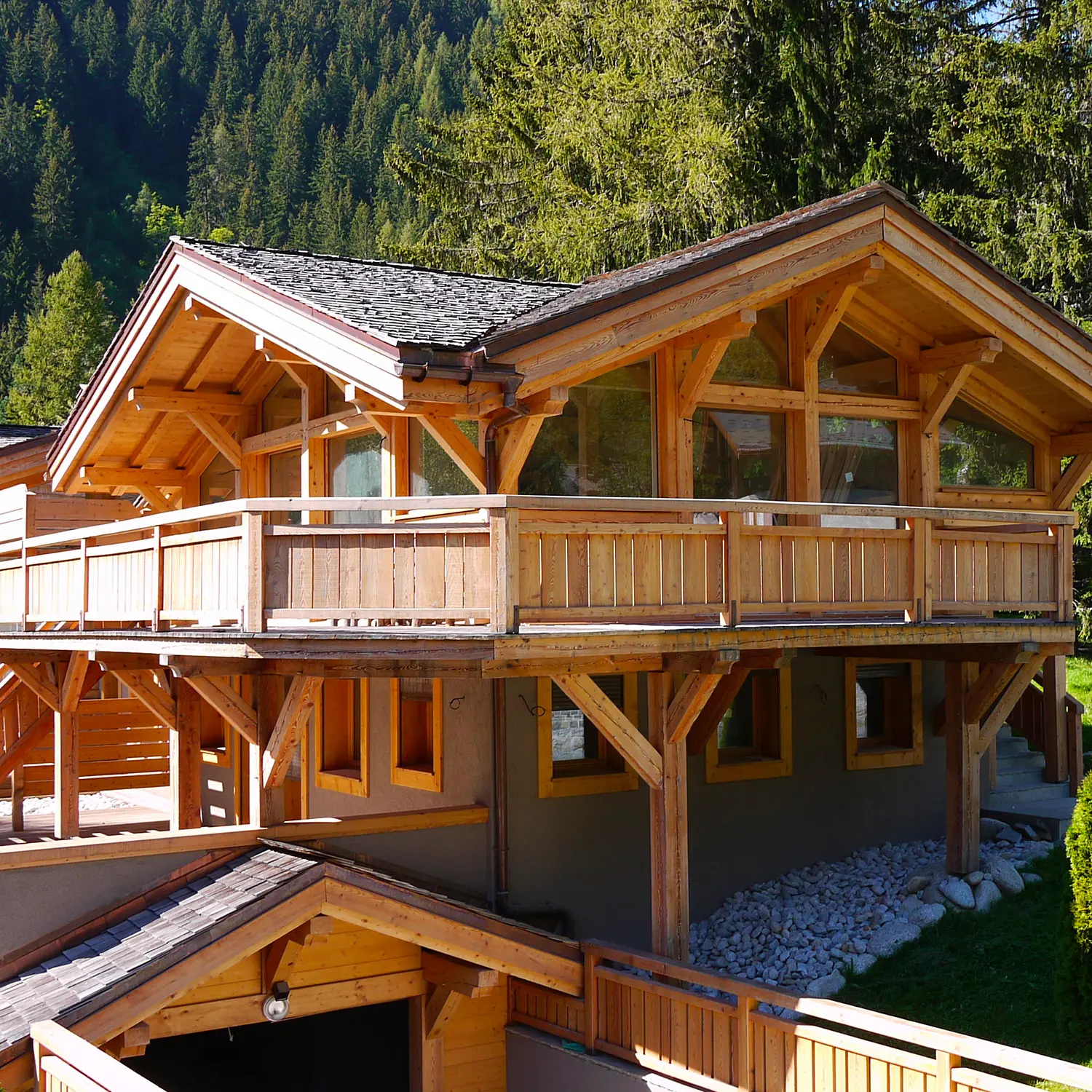 Location Chalets Chamonix - Chalet Granit Les Rives d'Argentière