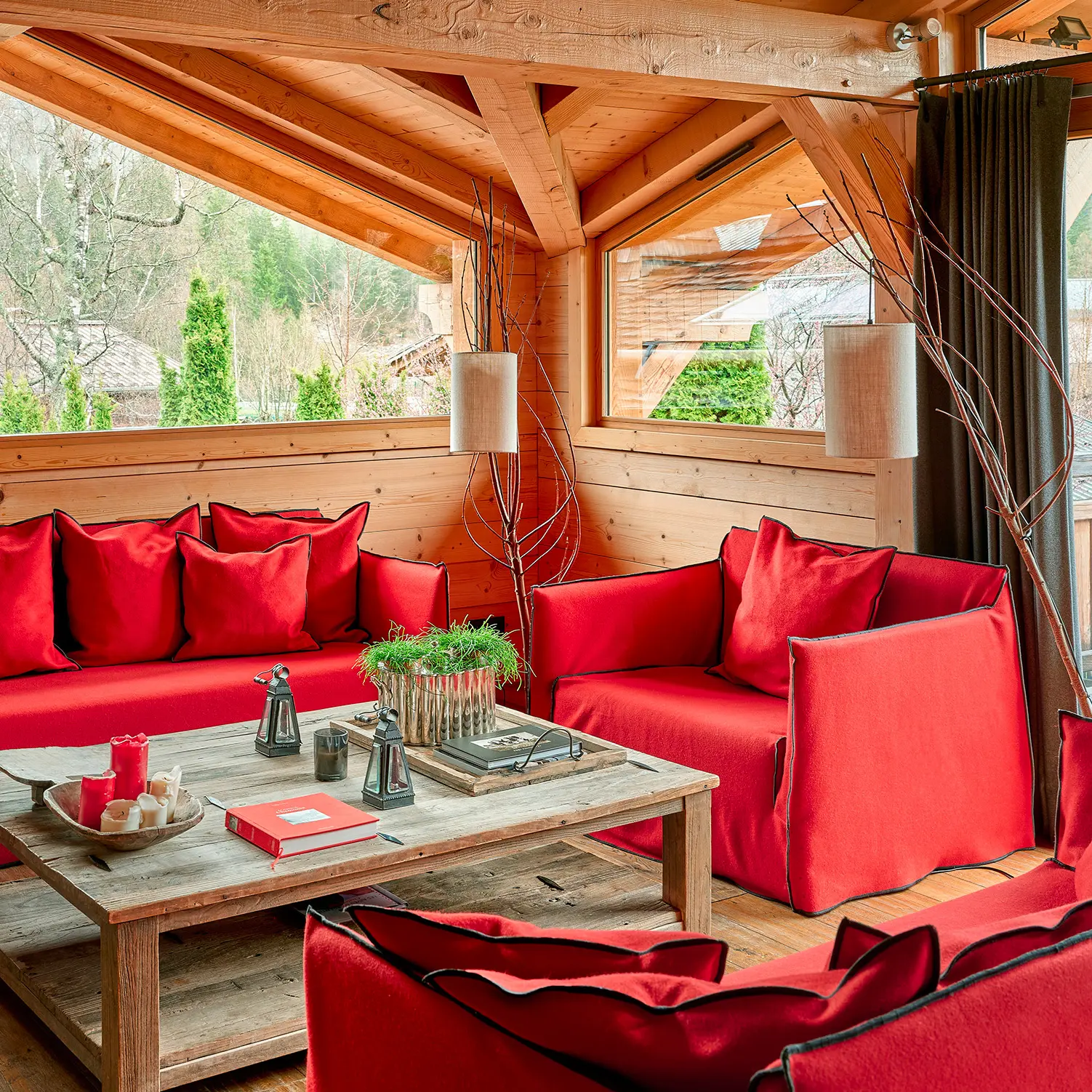 Location Chalets Chamonix - Chalet Ardoise Les Rives d'Argentière - salon