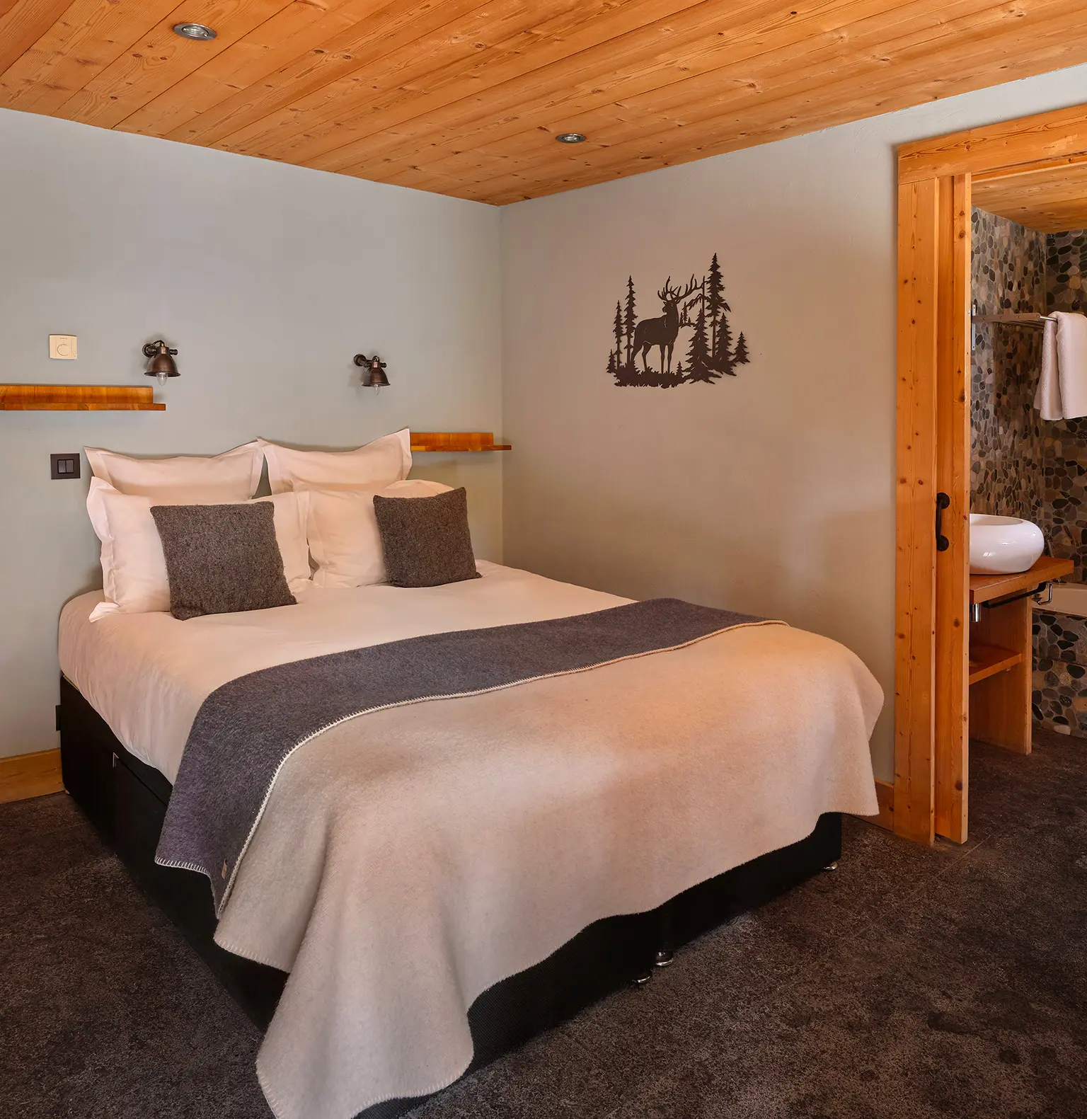 Location Chalets Chamonix - Chalet Granit Les Rives d'Argentière - chambre